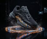 ⁦Men's sneaker - Trendy youth design - manufactured from premium imported materials - Triple Black - Ultra-Breathable Mesh - Responsive Cushioning - and Dynamic Midsole Support for All-Day Comfort⁩ - الصورة ⁦3⁩