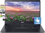 لاب توب فلاج شيب كروم بوك 2023 بشاشة لمس FHD 1080 بيكسل IPS مقاس 14 بوصة ومعالج انتل سيليرون N4020 وكاميرا ويب HD وواي فاي 5 وبطارية اكثر من 12 ساعة ونظام تشغيل كروم وكيبلات ماركسول - الأم من ايسر