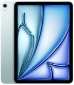 اي باد اير 11 بوصة بشريحة M3 ذكية وشاشة ليكويد ريتينا 128GB تخزين وكاميرا أمامية وخلفية 12MP وواي فاي 6E وخاصية التعرف باللمس وبطارية بمدة تشغيل طويلة من آبل، أزرق