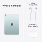 اي باد اير 11 بوصة بشريحة M3 ذكية وشاشة ليكويد ريتينا 128GB تخزين وكاميرا أمامية وخلفية 12MP وواي فاي 6E وخاصية التعرف باللمس وبطارية بمدة تشغيل طويلة من آبل، أزرق - الصورة 6