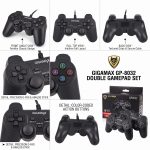 ⁦جيجاماكس اداة تحكم بالالعاب USB بسلك مزدوج GP-8032 للكمبيوتر - كابل بطول 1.8 متر - وحدة تحكم بنمط بلاي ستيشن 3 - عصي انالوج دقيقة للالعاب - التوصيل والتشغيل [متوافقة مع ويندوز فقط]⁩ - الصورة ⁦2⁩