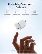 ⁦شاحن نانو 45 وات نوع C شحن سريع، شاحن USB نوع C مدمج وقابل للطي لموبايل سامسونج جالاكسي S25 ألترا/سلسلة S24، سلسلة آيفون 16 وماك بوك وبيكسل 9 واي باد من انكر⁩ - الصورة ⁦3⁩