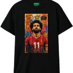 Black T-shirt with theme, KING SALAH. SIZE (XL)