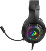 سماعة محيطي راس للالعاب H260 RGB من ريدراجون مع ميكروفون، سلكية، متوافقة مع Xbox one، نينتندو سويتش، بلاي ستيشن 4، بلاي ستيشن 5، اللاب توب، نينتيندو سويتش متعدد الألوان - الصورة 4