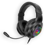 سماعة محيطي راس للالعاب H260 RGB من ريدراجون مع ميكروفون، سلكية، متوافقة مع Xbox one، نينتندو سويتش، بلاي ستيشن 4، بلاي ستيشن 5، اللاب توب، نينتيندو سويتش متعدد الألوان