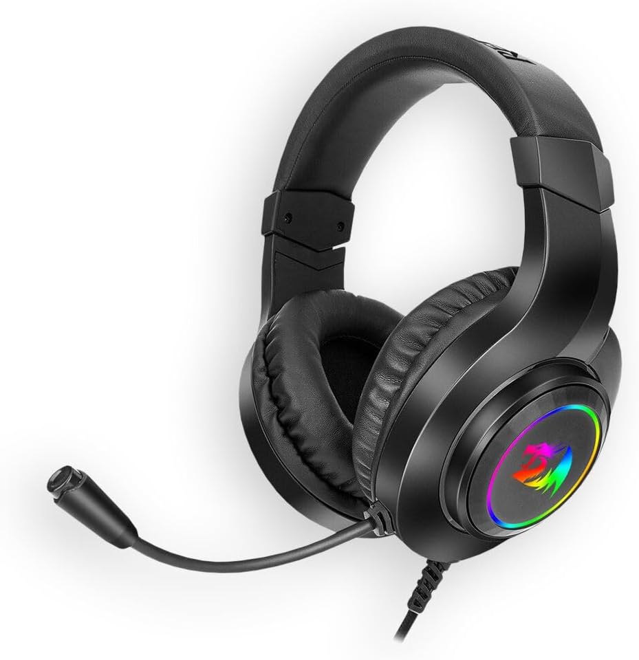 51Cm9mmZHeL._AC_SL1500_.jpg سماعة محيطي راس للالعاب H260 RGB من ريدراجون مع ميكروفون، سلكية، متوافقة مع Xbox one، نينتندو سويتش، بلاي ستيشن 4، بلاي ستيشن 5، اللاب توب، نينتيندو سويتش متعدد الألوان