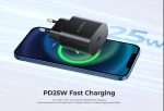 شاحن UC25 عالي السرعة 25 واط USB-C لسامسونج من هافيت، متعدد المنافذ، تقنية جان، حماية من الجهد الزائد ودرجة الحرارة، ضمان لمدة عام - الصورة 4