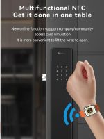 T800 Ultra ساعة ذكية، شاشة 1.99 إنش، بلوتوث، مقاومة للماء، شحن لاسلكي، تتبع اللياقة البدنية (تيتانيوم وحزام اسود) - الصورة 3