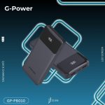 ⁦باور بانك من جي-باور سعة 10000 مللي أمبير بتقنية ليثيوم بوليمر ومنافذ USB و تايب-C مع شاشة LED وشحن سريع للهواتف و التابلت، أسود⁩ - الصورة ⁦9⁩