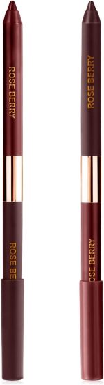 ⁦Rose Berry - Eyeliner, Eye Colour Magic Liner Duo, Waterproof, Dual Ended Eyeliner Pencil With Two Tips, Smooth Glide Makeup Pen, For Defined Lines, Model - RB-GE1229 (Matte M09 & Metallic M10)⁩ - الصورة ⁦4⁩