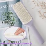 فرشاة تنظيف ذاتية من فيتيلي (كبير) - تصفيف سهل وفعال لجميع أنواع الشعر (لون عشوائي) - الصورة 5