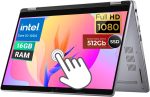 لابتوب لاتيتيود 5310 2 في 1 بشاشة لمس 13.3 بوصة FHD ومعالج انتل كور i5-10210 وذاكرة RAM 16GB وSSD 512GB وكيبورد امريكي وويندوز 10 برو (مجدد) من ديل