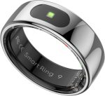 cardoO Smart Ring – AI Health & Gesture Control Smart Ring | 5ATM Waterproof | Heart Rate, SpO₂, Sleep, Stress Tracking | Bluetooth 5.2 | Up to 7 Days Battery Life (Silver, 10)