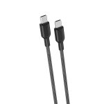 كابل GP-C60 USB نوع سي إلى USB نوع سي 65 وات (1 م) من جي-باور، يدعم سلسلة آبل آيفون 17/16/15 واي باد برو وماك بوك USB نوع سي وسامسونج جالاكسي وبيكسل والتابلت، أسود