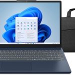 لاب توب لينوفو ايديا باد سليم 3 15IRH10 بمعالج انتل كور i5 13420H، ذاكرة رام 16GB، قرص تخزين SSD 512GB، مع كرت شاشة انتل UHD، شاشة 15.3 بوصة ودقة WUXGA، مع شنطة وماوس، طراز 83K100QPED