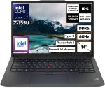 لينوفو كمبيوتر محمول ثينك باد E14 G6 الترا 7-155U 32-GBDDR5 512GB SSD بطاقة رسومات انتل 14 انش WUXGA فريدوس 21M8SALR27 BT11