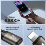 كابل من جويروم بطول 1.2 متر نوع USB ولايتنينغ متوافق مع آيفون وآيباد وأجهزة آبل 8 بن - الصورة 5