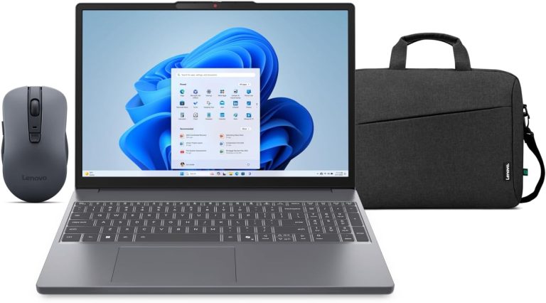 لينوفو لاب توب ايديا باد سليم 3 15IRH10 انتل كور i5 13420H 16GB RAM 512GB SSD انتل الترا اتش دي جرافيكس 15.3 انش WUXGA، ويندوز 11، حقيبة مجانية وماوس لون رمادي لونا - 83K100FMED