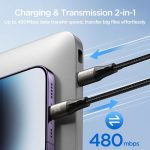 كابل من جويروم بطول 1.2 متر نوع USB ولايتنينغ متوافق مع آيفون وآيباد وأجهزة آبل 8 بن - الصورة 4