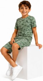 طقم ملابس اولاد صيفي خروج تيشرت وشورت 10 إلى 16 سنة ملابس اطفال اولادي #677 - الصورة 5