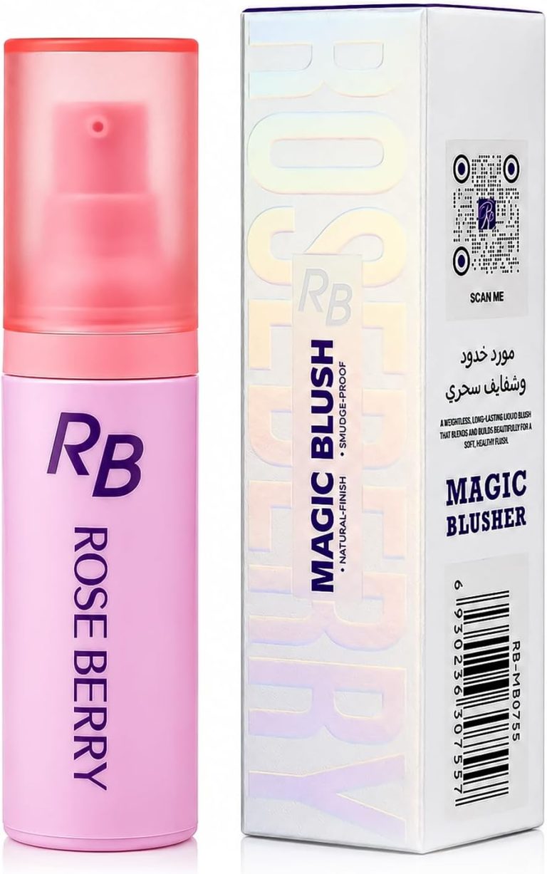 Rose Berry - Magic Blush Cream, Lightweight Liquid Cream Blush, Smudge Proof & Long Lasting Formula, Natural Finish, Easy Blend Buildable Color, 30 ML, Model - RB-MB0755