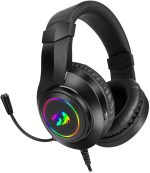 سماعة محيطي راس للالعاب H260 RGB من ريدراجون مع ميكروفون، سلكية، متوافقة مع Xbox one، نينتندو سويتش، بلاي ستيشن 4، بلاي ستيشن 5، اللاب توب، نينتيندو سويتش متعدد الألوان - الصورة 3