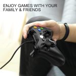 ⁦يد تحكم ألعاب من زيكسرو موديل إكس بوكس 360 كنترولر يو إس بي واي لإكس بوكس 360، متصلة عبر USB، متوافقة مع PC، مريحة مع اهتزاز مزدوج، باللون الأسود⁩ - الصورة ⁦6⁩