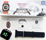 T800 Ultra ساعة ذكية، شاشة 1.99 إنش، بلوتوث، مقاومة للماء، شحن لاسلكي، تتبع اللياقة البدنية (تيتانيوم وحزام اسود) - الصورة 5