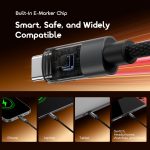 ⁦كابل من أورايمو بطول 1.2 متر نوع USB-C متوافق مع سمارتفون وتابلت ولابتوب⁩ - الصورة ⁦7⁩
