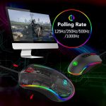 ماوس ألعاب M711 من ريدراجون، ماوس سلكي، 7 أزرار قابلة للبرمجة، ماوس إضاءة RGB قابل للتخصيص، بدقة 10000 نقطة لكل 2.54 سم، ماوس مريح، ماوس خفيف الوزن، للابتوب والكمبيوتر المكتبي (أسود | 16.8 مليون لون ار جي بي، 7 أزرار قابلة للبرمجة، نقطة لكل بوصة قابلة للتعديل، مقبض مريح، مستشعر بصري دقيق - الصورة 7