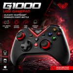 وحدة تحكم العاب USB G1000 من اولا - تدعم كلا من وضعي الإدخال اكس وادخال دي - اهتزاز مزدوج - وضع تيربو يتيح حركة العاب سريعة - للكمبيوتر / بلاي ستيشن 3 مع كابل مضفر متين بطول 1.8 متر - الصورة 7