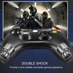 ⁦يد تحكم ألعاب من زيكسرو موديل إكس بوكس 360 كنترولر يو إس بي واي لإكس بوكس 360، متصلة عبر USB، متوافقة مع PC، مريحة مع اهتزاز مزدوج، باللون الأسود⁩ - الصورة ⁦4⁩