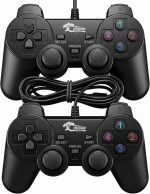 COUGAR-EGY USB Wired Gamepad for PC and Laptop, Dual Analogue Controller, Black, 2 Pack, Model 2082