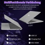 ⁦لاب توب 15.6 بوصة دقة FHD 1080 بمعالج سيليرون N95 رباعي نواة 3.4GHz ذاكرة رام 16GB DDR4 و1TB SSD، بطارية 44 وات/س، واي فاي 2.4 جيجا، ويب كام، لوحة مفاتيح (دعم العربية غير مؤكد) USB3.0، فضي من موليجار⁩ - الصورة ⁦7⁩