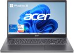 ايسر لابتوب اسباير 5 15 رفيع بشاشة 15.6 انش FHD IPS تعمل باللمس 1920×1080 ومعالج انتل كور i7-1355U وبطاقة رسومات انتل ايرس Xe وذاكرة LPDDR5 سعة 16GB وSSD الجيل الرابع 512GB وواي فاي 6E 802.11ax وكيبورد باضاءة خلفية