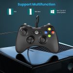 يد تحكم ألعاب فيديو من يايي موديل وايرد كنترولر متوافقة مع إكس بوكس 360، توصيل USB، تعمل على ويندوز، مع تتش باد، باللون الأسود - الصورة 2