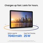 سامسونج تابلت جالكسي ايه 11 بلس بذاكرة RAM 6GB وسعة تخزين 128GB واداء محسن وبطارية طويلة الامد وسعة تخزين كبيرة وشاشة كبيرة ومكبرات صوت دولبي اتموس بمساعدة الذكاء الاصطناعي ورفيع وخفيف وكفالة لمدة - الصورة 3