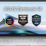 اسس زين بوك 14 [UX3405CA-SU319W] U9-285H / 32GB LPDDR5X / 1TB SSD / بطاقة رسومات انتل ارك™ / شاشة لمس OLED 3K 14 انش / ويندوز 11/ضمان مثالي لمدة عام