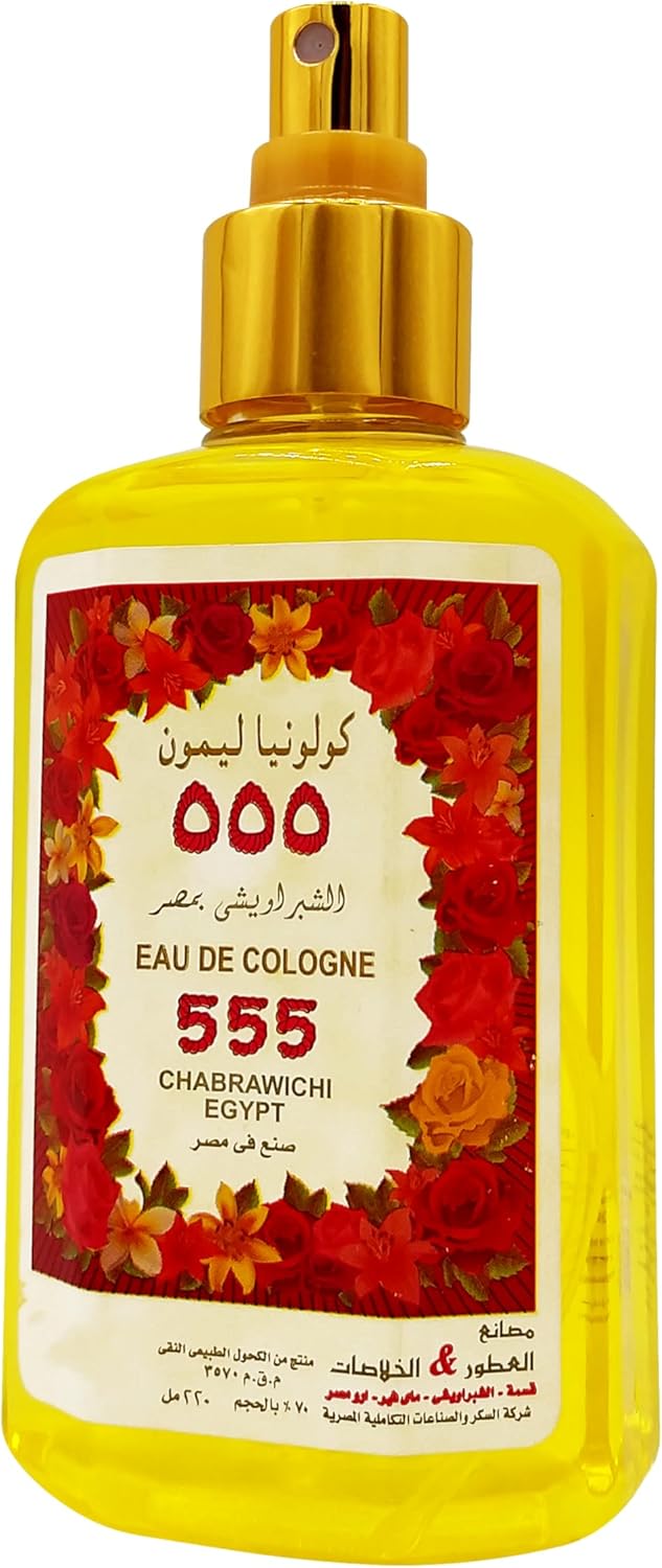 71yANPgn4pL._AC_SL1500_.jpg بخاخ كولونيا مضلع 555 برائحة الليمون المنعشة من كيسما اند شابراويتشي، سعة 220 مل
