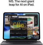 ⁦ابل ايباد برو 13 انش (M5) 512GB: شاشة الترا ريتينا XDR، كاميرا امامية 12 ميجابكسل/كاميرا خلفية 12 ميجابيكسل، ماسح ليدار، واي فاي 7 مع ابل N1، بطارية تدوم طوال اليوم - اسود⁩ - الصورة ⁦3⁩