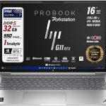 لاب توب برو بوك G11 نوت بوك، إنتل كور ألترا 7 155H، 16 نواة، هارد SSD PCI 1TB، شاشة WUXGA 16 بوصة IPS، 32 GB رام DDR5، واي فاي 6 وثاندربولت وجيفورس RTX 2050، لوحة مفاتيح بإضاءة وويندوز من اتش بي