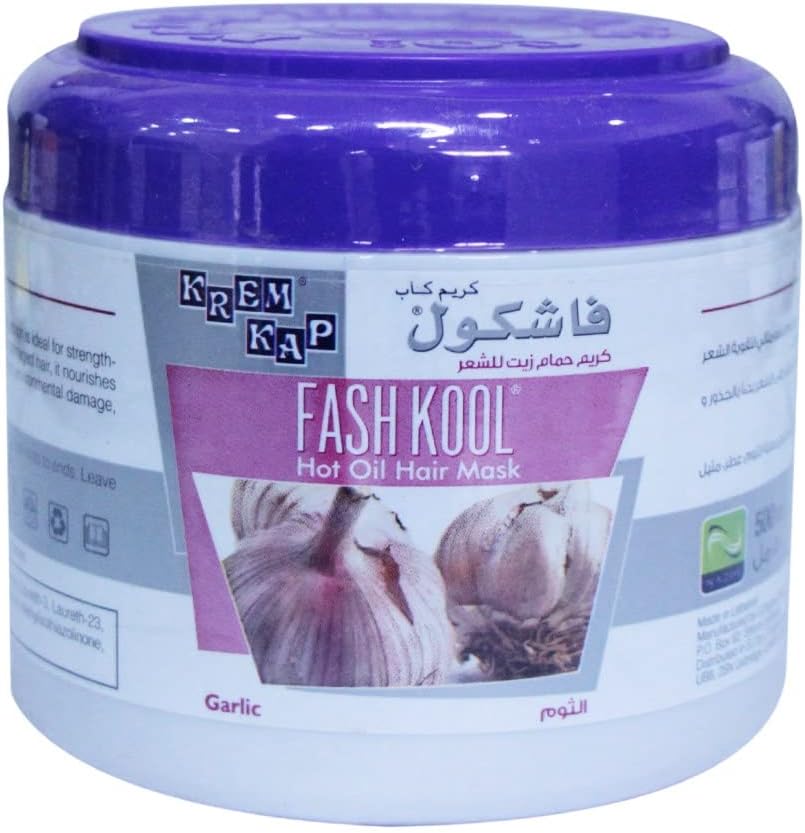 51Pk2EPOaIL._AC_SL1000_.jpg بلسم من فاش كول للشعر الجاف سعة 500 مل مغذي ومرطب بخلاصة الثوم والببتيدات والفيتامينات والأملاح المعدنية يوفر تكييف عميق ويعزز نمو الشعر