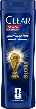 شامبو مضاد للقشرة إصدار محدود لكأس العالم للرجال للتنظيف العميق، تنظيف عميق لفروة الرأس 10 مرات أكثر بفضل تركيبة فائقة الأداء من كلير، 180 مل