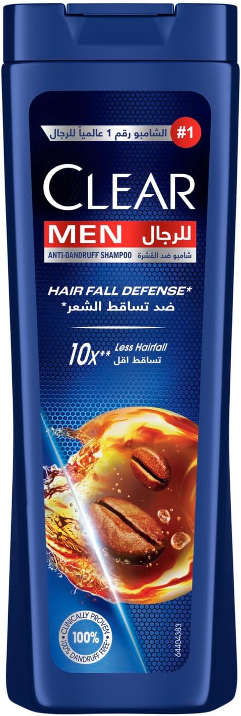 61pKKSL3JFL._AC_SL1500_.jpg شامبو كلير للرجال مضاد للقشرة للحماية من تساقط الشعر، 10 مرات أقل لتساقط الشعر بتركيبة فائقة الأداء، 180 مل