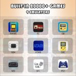 ⁦جهاز تشغيل العاب الفيديو الرقمية بتصميم رترو لاسلكي بخاصية التوصيل والتشغيل مع اكثر من 10000 لعبة ومخرج HDMI بدقة 4K و9 محاكيات كلاسيكية مع 2 وحدة تحكم لاسلكية 2.4G (64G)⁩ - الصورة ⁦2⁩